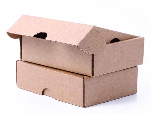 Carton boxes on a white background